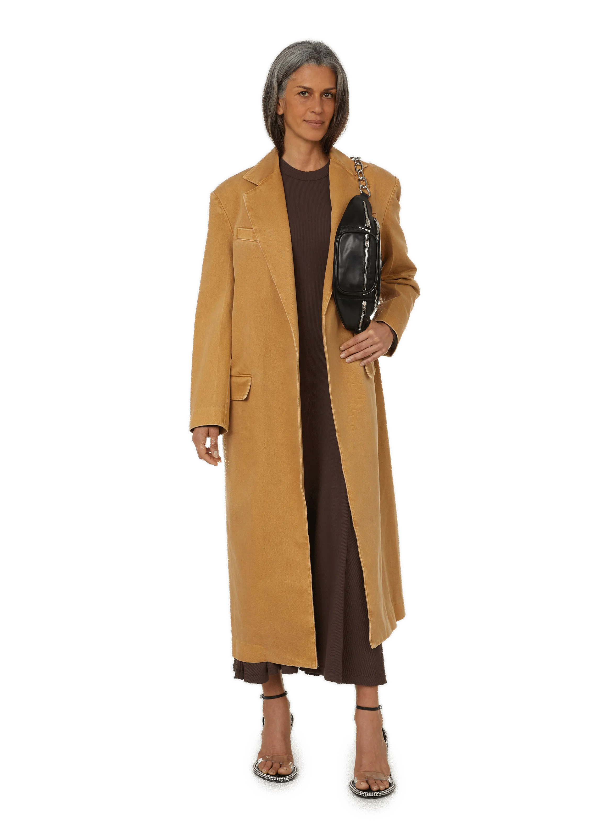 ALEXANDER WANG  Long manteau denim - Beige