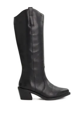 ALOHAS  Bottes Mount en cuir - Noir