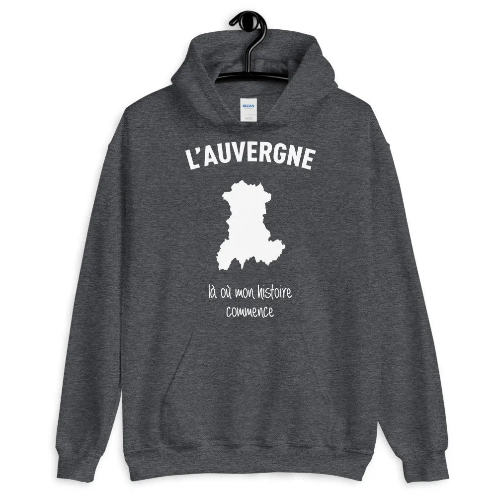 Auvergne là où mon histoire commence - Sweatshirt à capuche