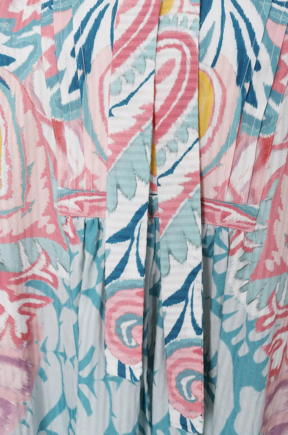 Blouse ample en jacquard rayé imprimé Butterfly Wings
