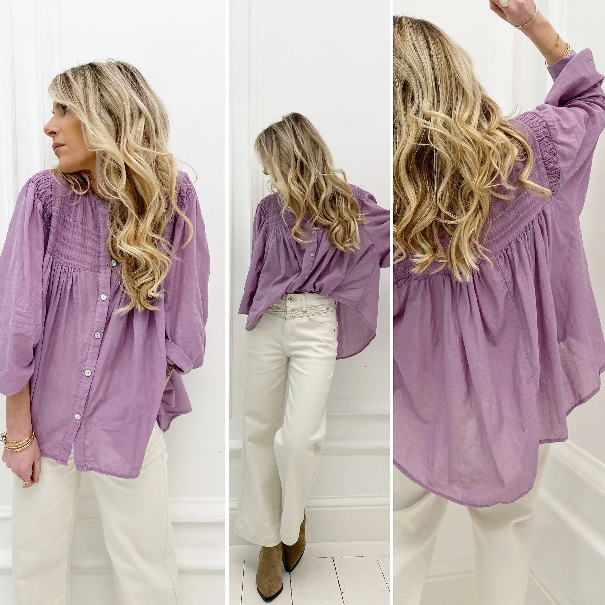 Blouse lilas
