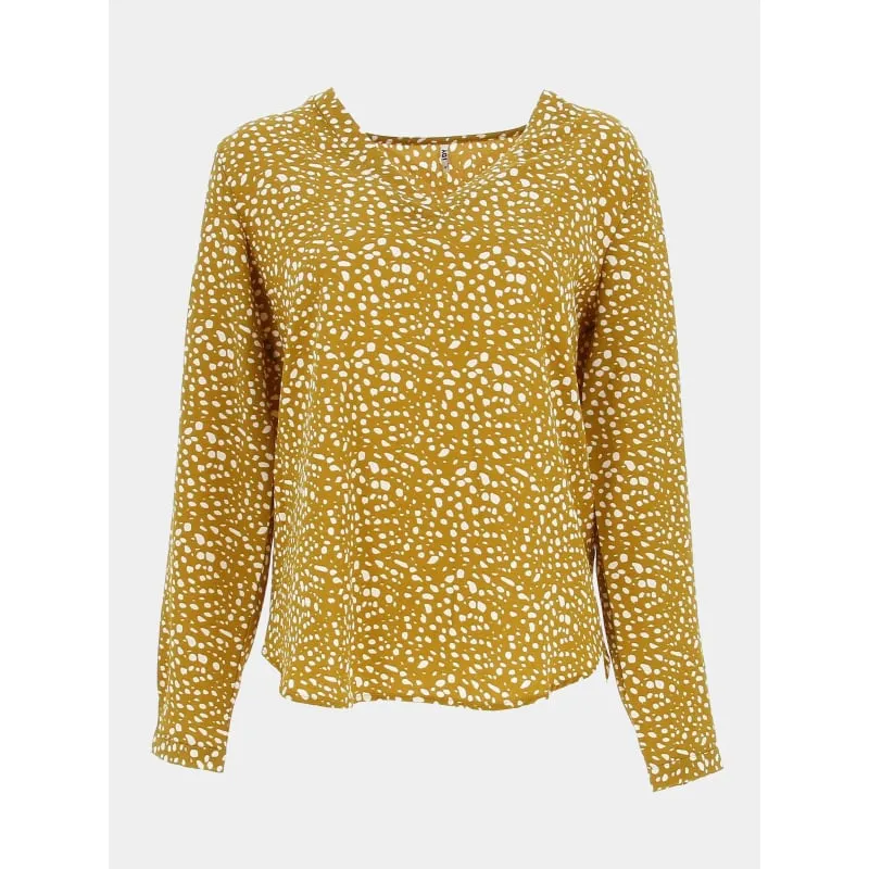 Blouse manches 3/4 ilona imprimé blanc noir femme - Vero Moda | wimod