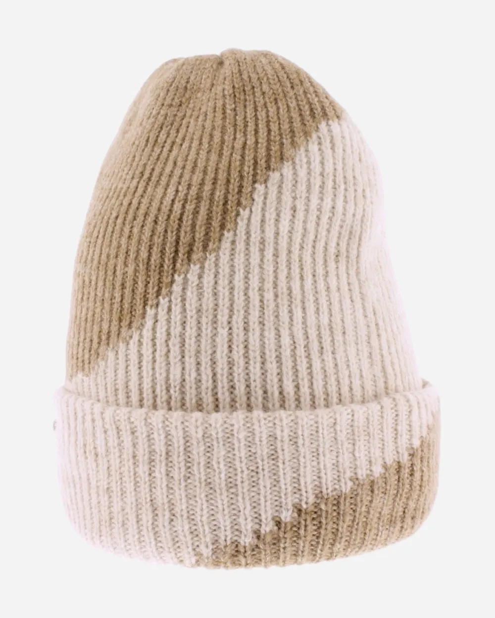 Bonnet cotelé bicolore