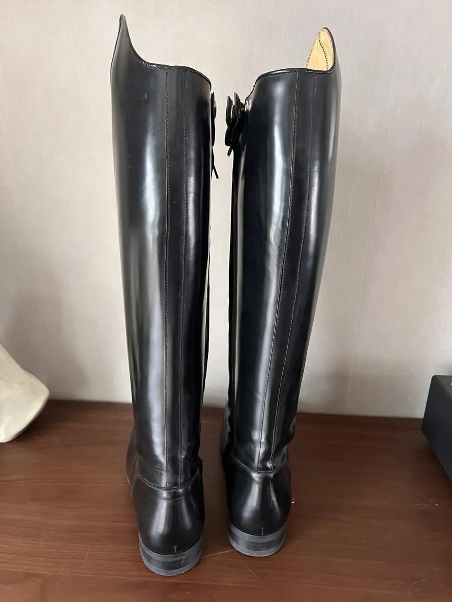 Bottes de dressage cuir noir neuves