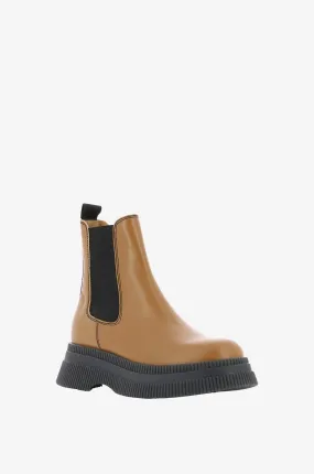 Bottines en cuir Creepers Chelsea