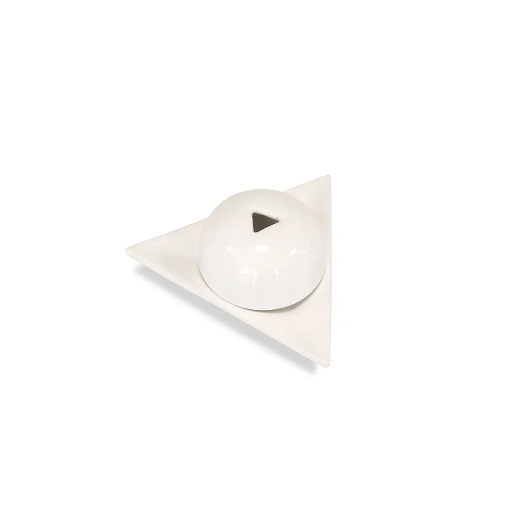 Brûleur étoile ARMENIE blanc 16x14x6cm 