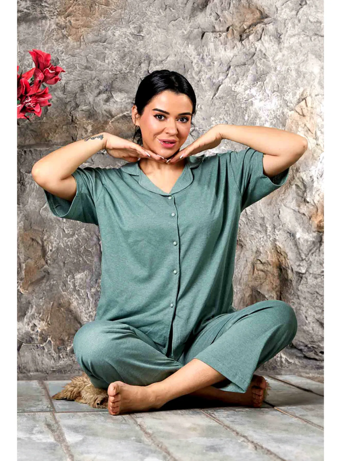 Burgundy - Pyjama Set