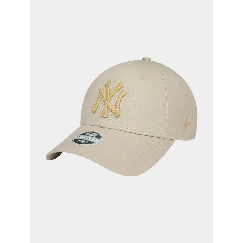 Casquette 9forty metallic logo beige femme - New Era | wimod