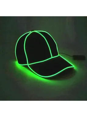 Casquette Base Ball Lumineuse à Led festival et années 80