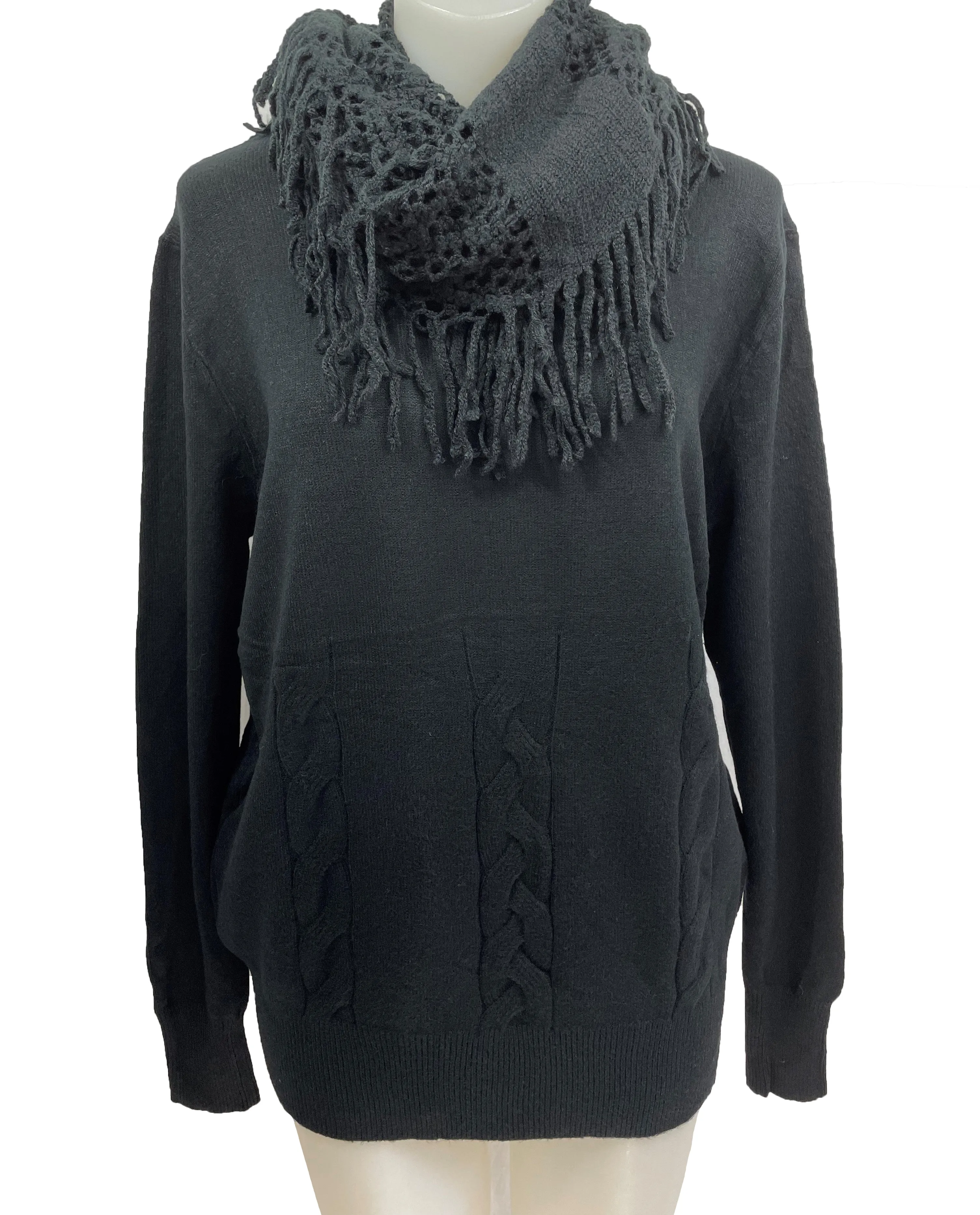 Chandail ctelé avec foulard - Promo