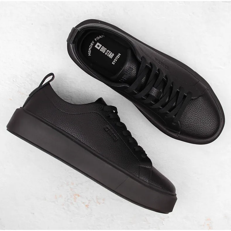 Chaussures de sport plateforme noires Big Star NN274320 le noir