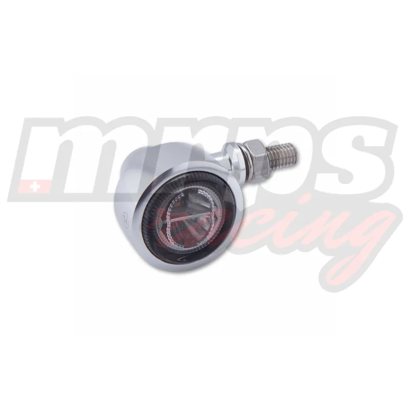 Clignotants Highsider LED Classic X1 homologués (chrome, arrière, avec fonction feu stop + position)