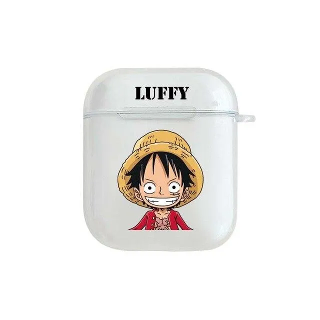 Coque Airpods One Piece  Luffy au Chapeau de Paille