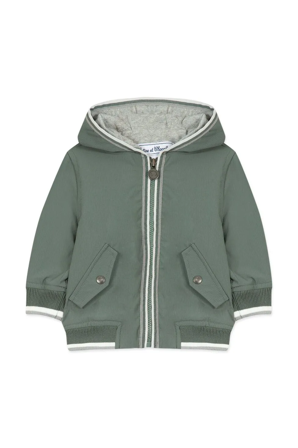 Coupe-vent à capuche Vert babyboy Tartine et Chocolat E24
