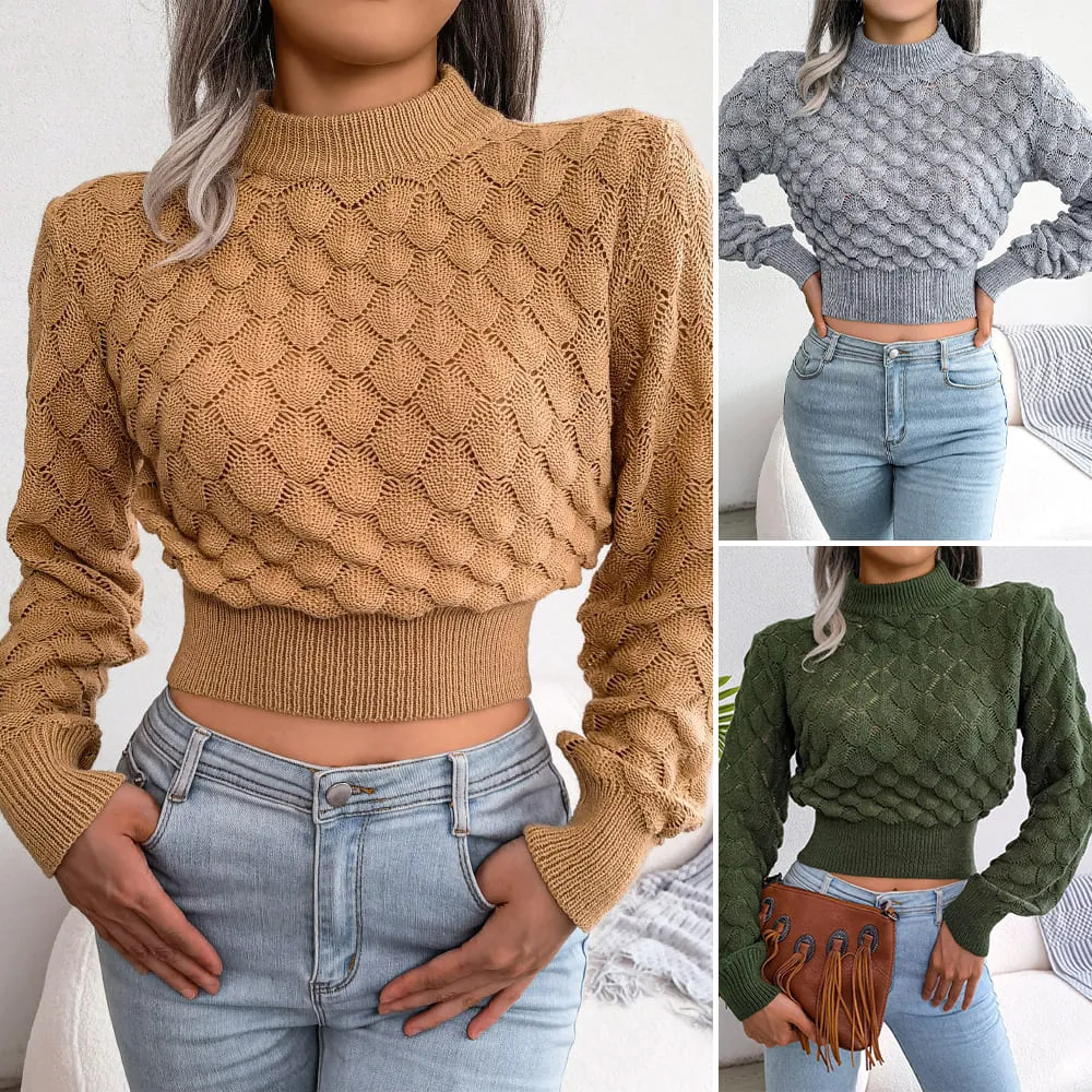 Evelina | Pull basique à manches longues pour femme.