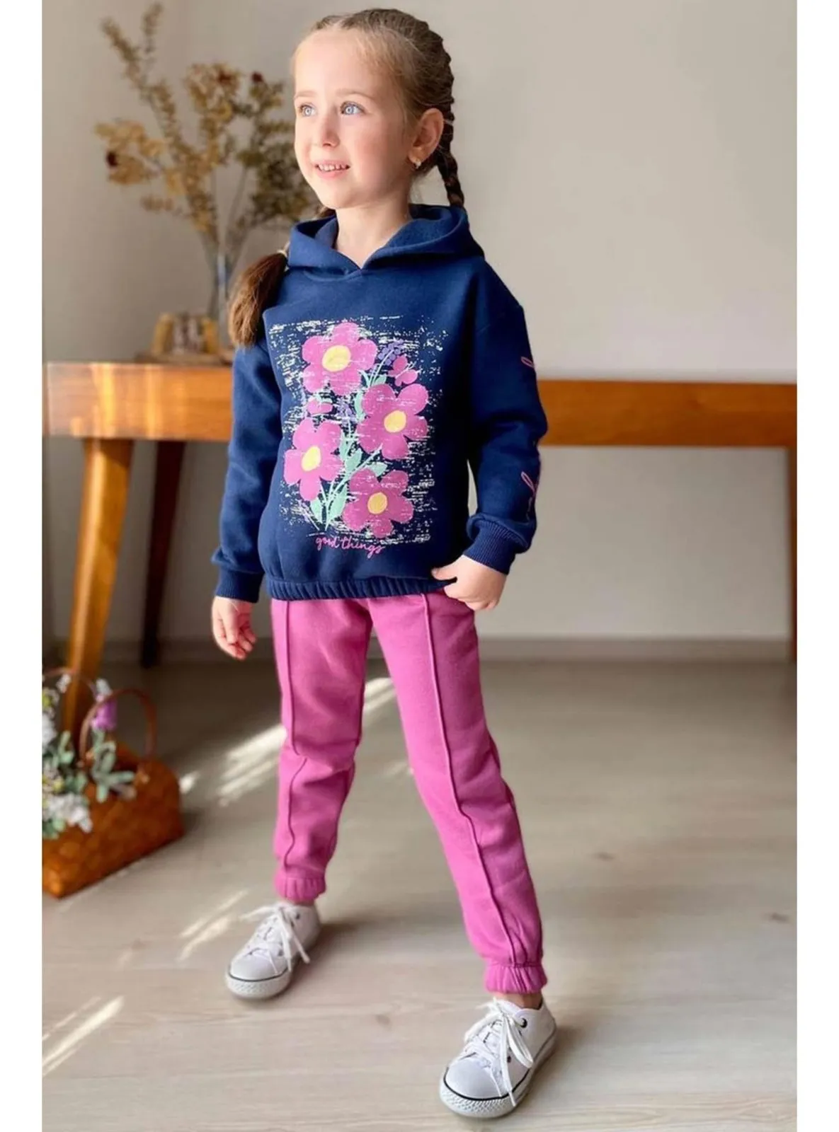Fuchsia - Girls` Suit