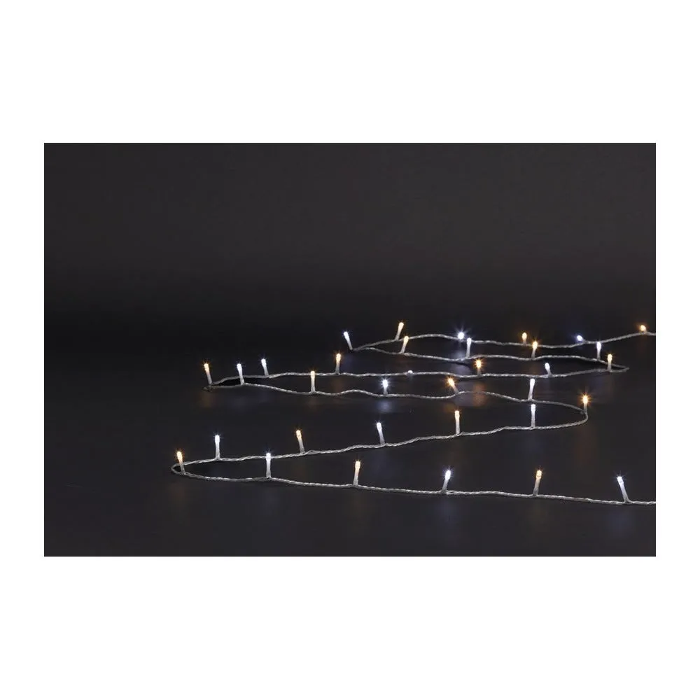 Guirlande lumineuse 10 mètres 100 led blanc froid & chaud 8 jeux de lumière