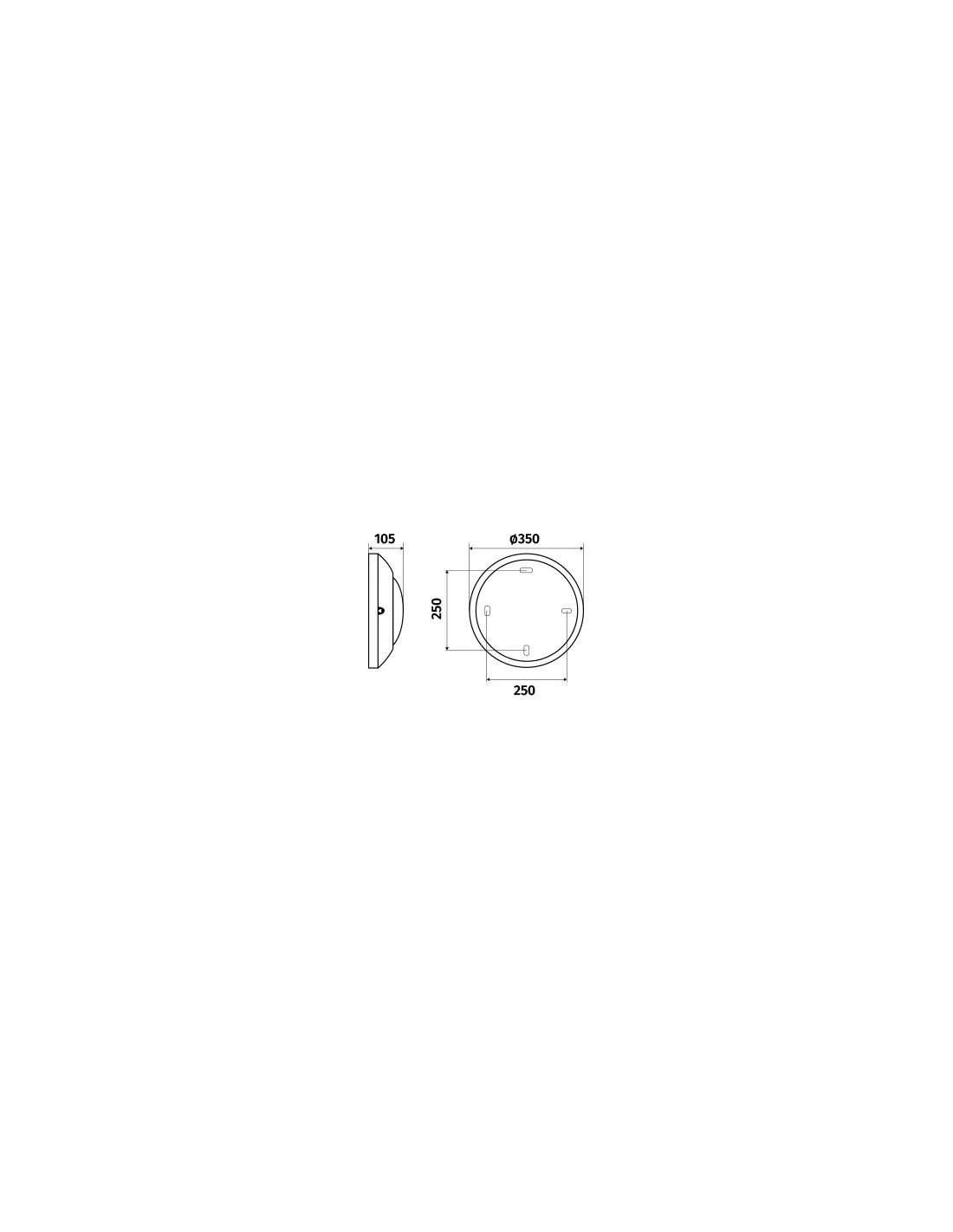 H350 LED 2200lm 3000K HF AV L'EBENOID 074029