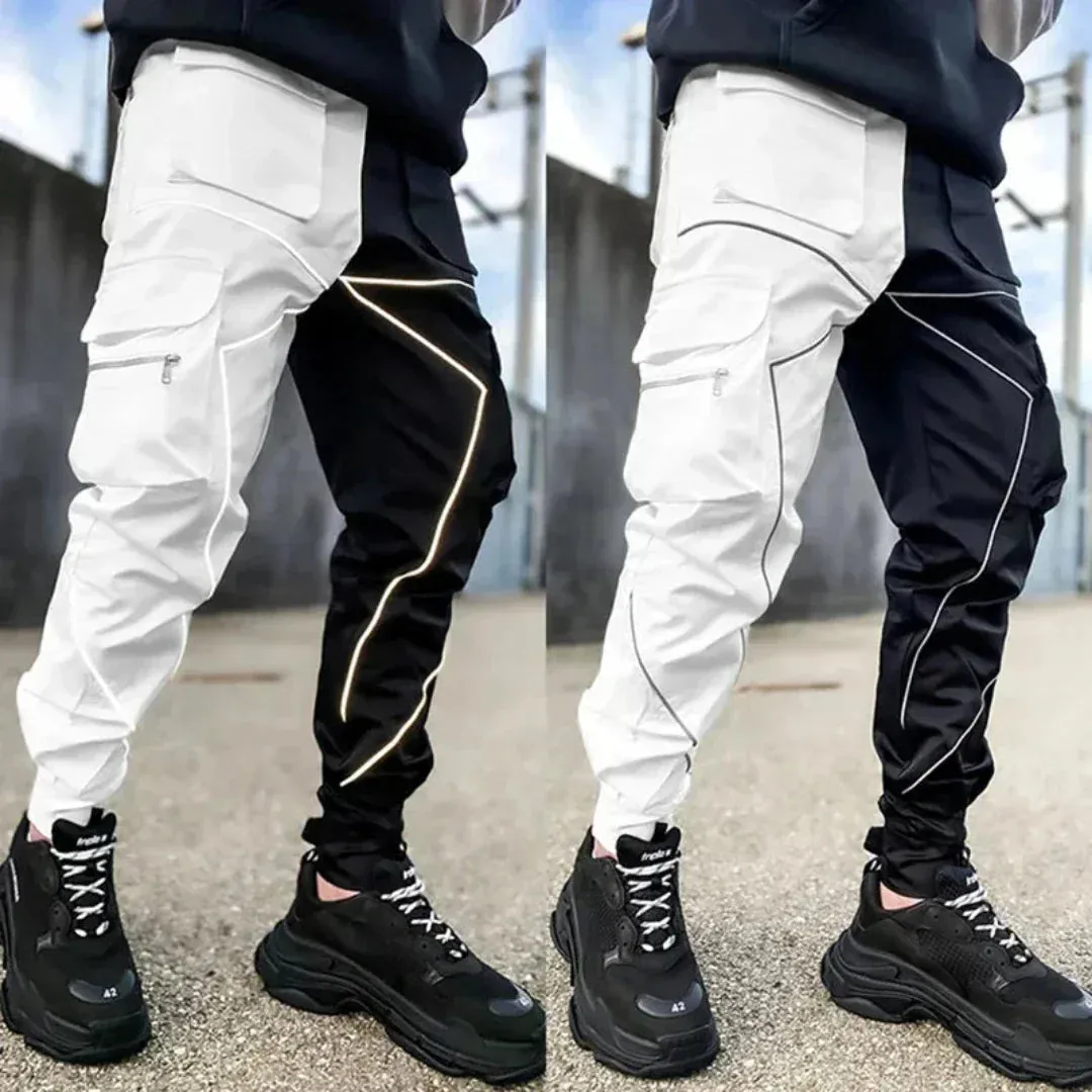 Hommes - Pantalon de cargo - Réfléchissant - Style moderne et pratique