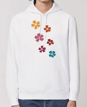 Hoodie Fleurs fond transparent Par Clemence_Bellay