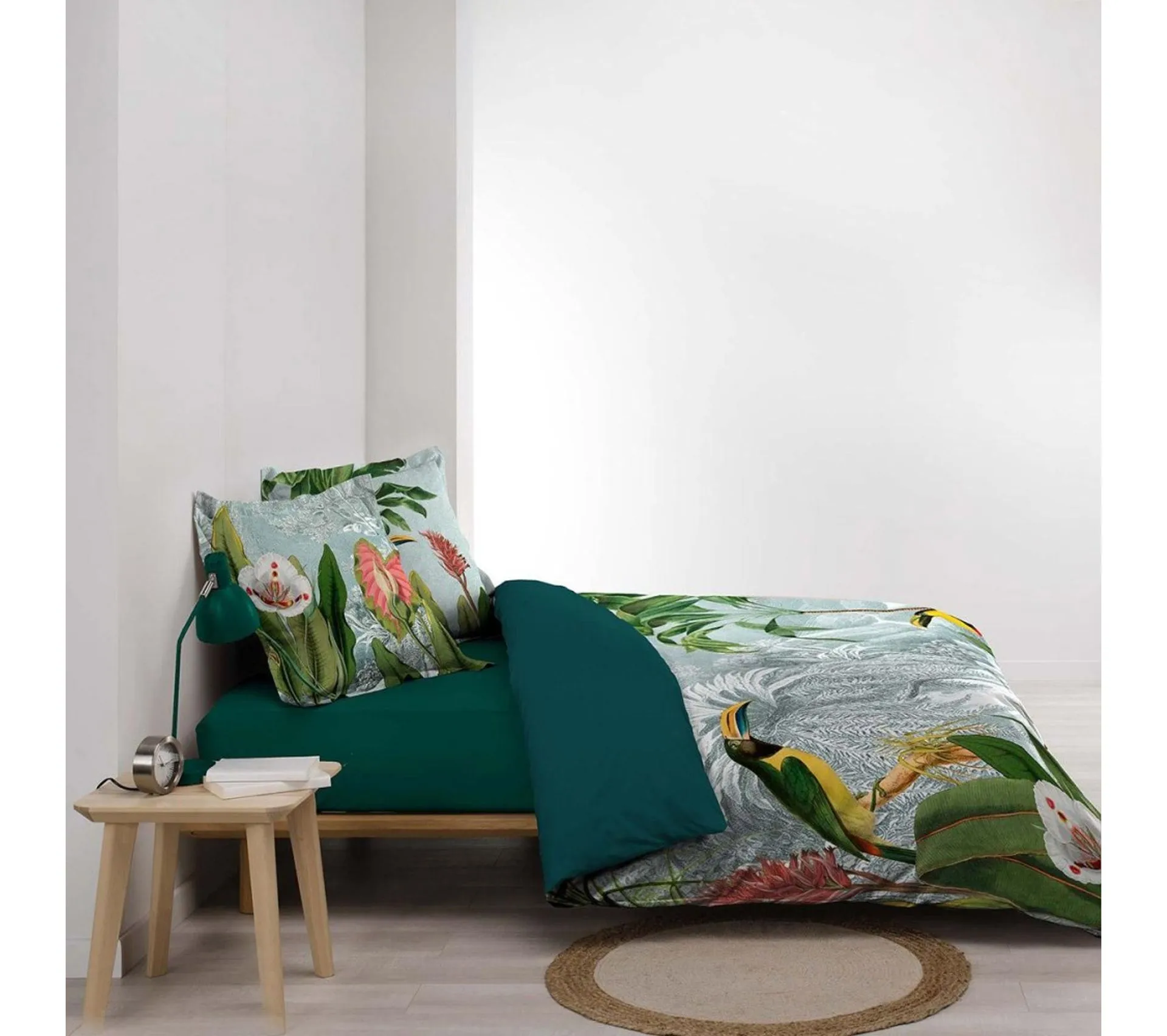 Housse De Couette 240x220 + 2 Taies Lulea Coton 42 Fils