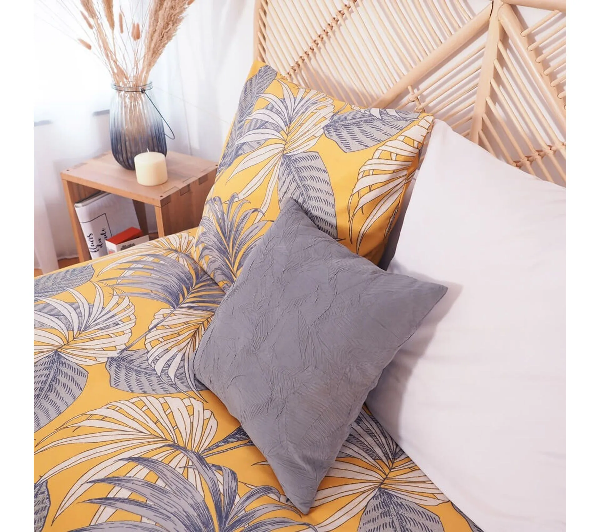 Housse De Couette 240x220 Aquilie + 2 Taies Microfibre Recyclée