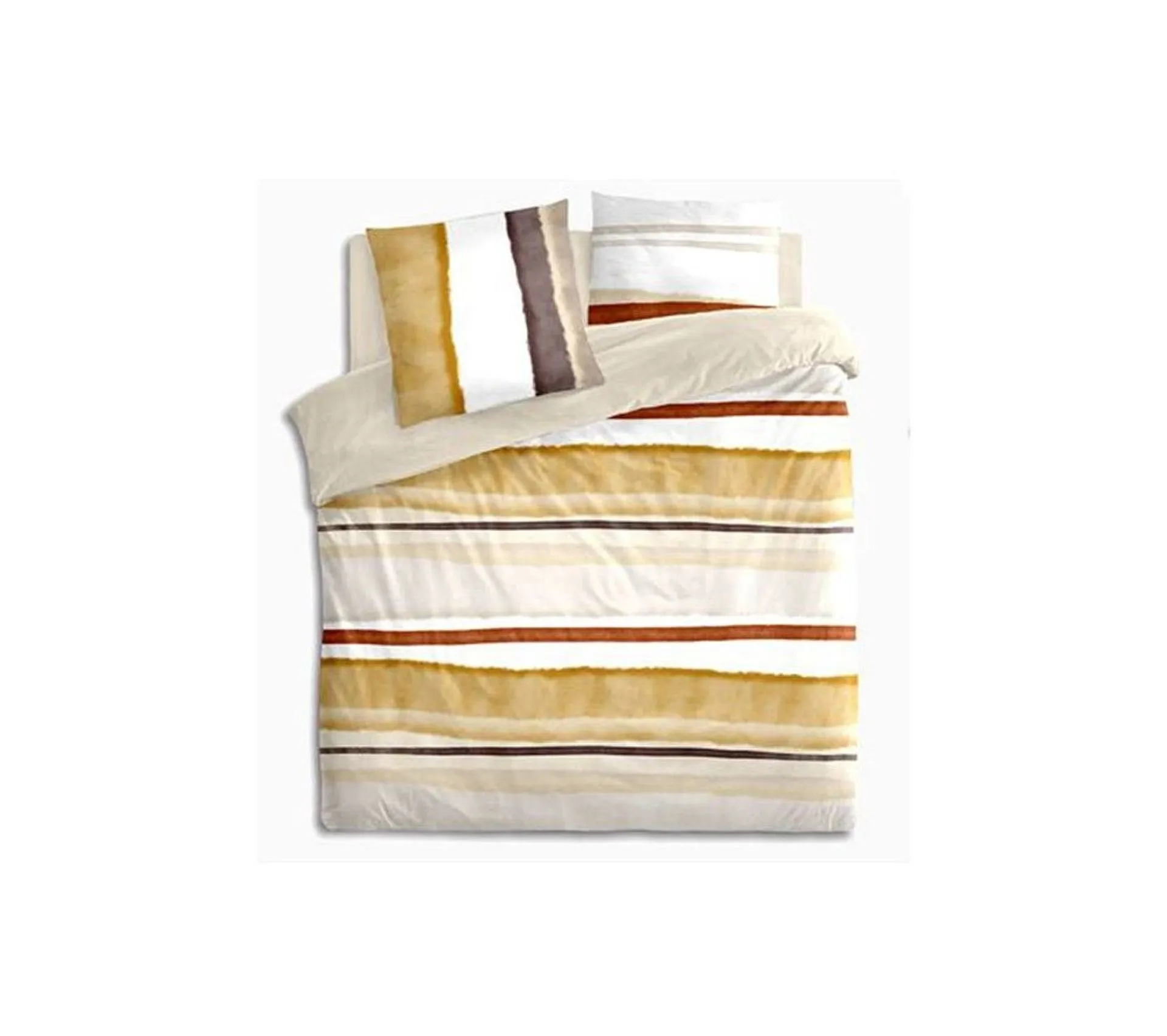 Housse De Couette 260x240 Hana + 2 Taies Coton Percale 80 Fils