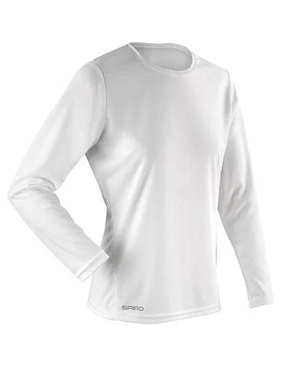 Lot de 5 T-Shirts Vierges Spiro S254F à Manche Longues Pour Femme