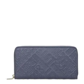 Love Moschino Wallet Femmes Polyuréthane bleu / denim