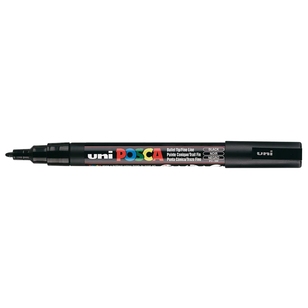 Marqueur peinture pointe fine conique Noir