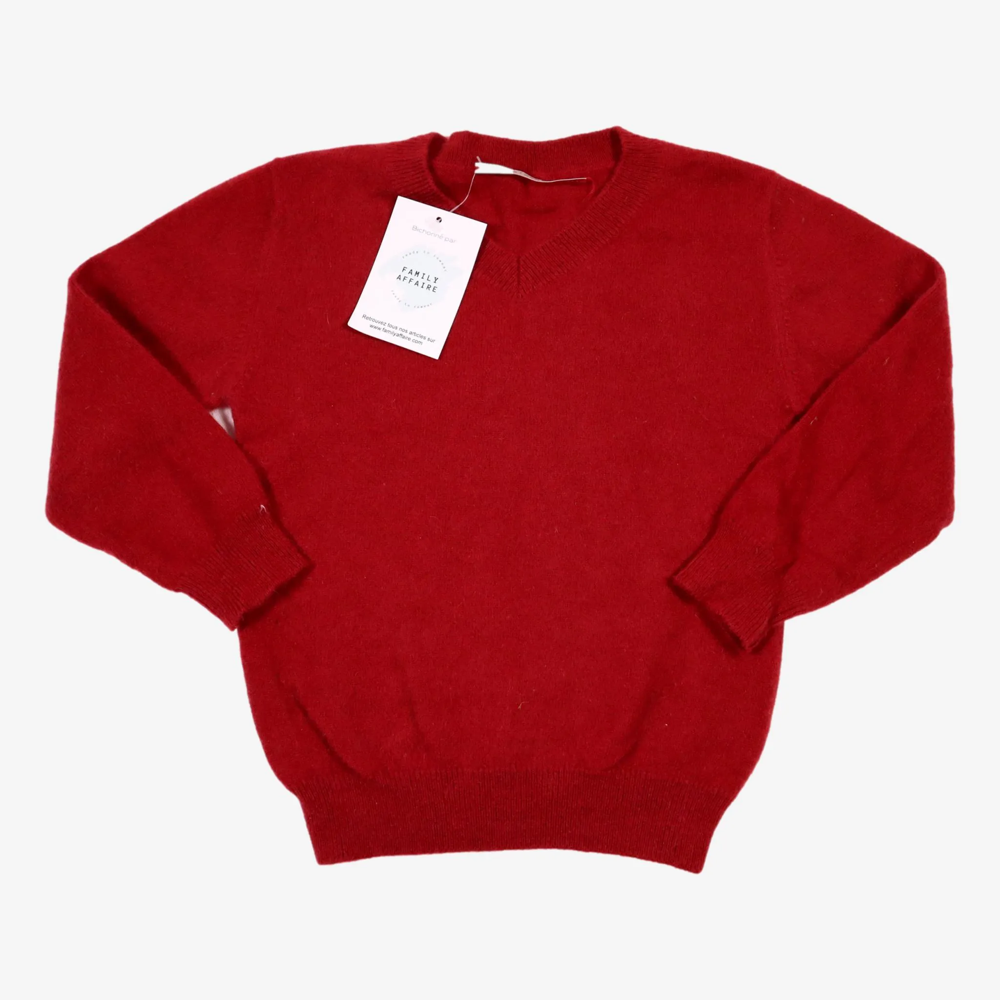 MONTAGUT 3 ans pull cachemire bordeaux