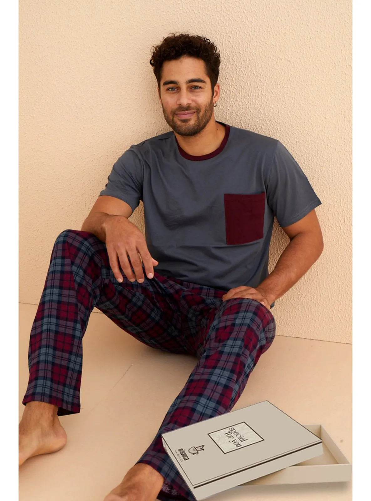 Navy Blue - Men`s Pyjama Sets