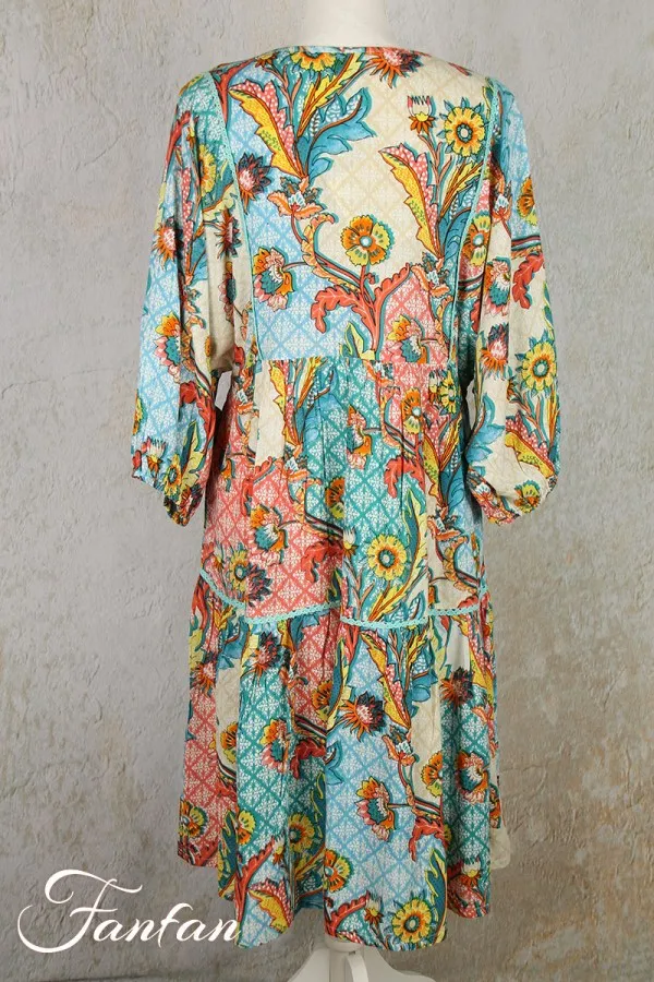 Orientique Naturally Robe Mostar 2145 Print