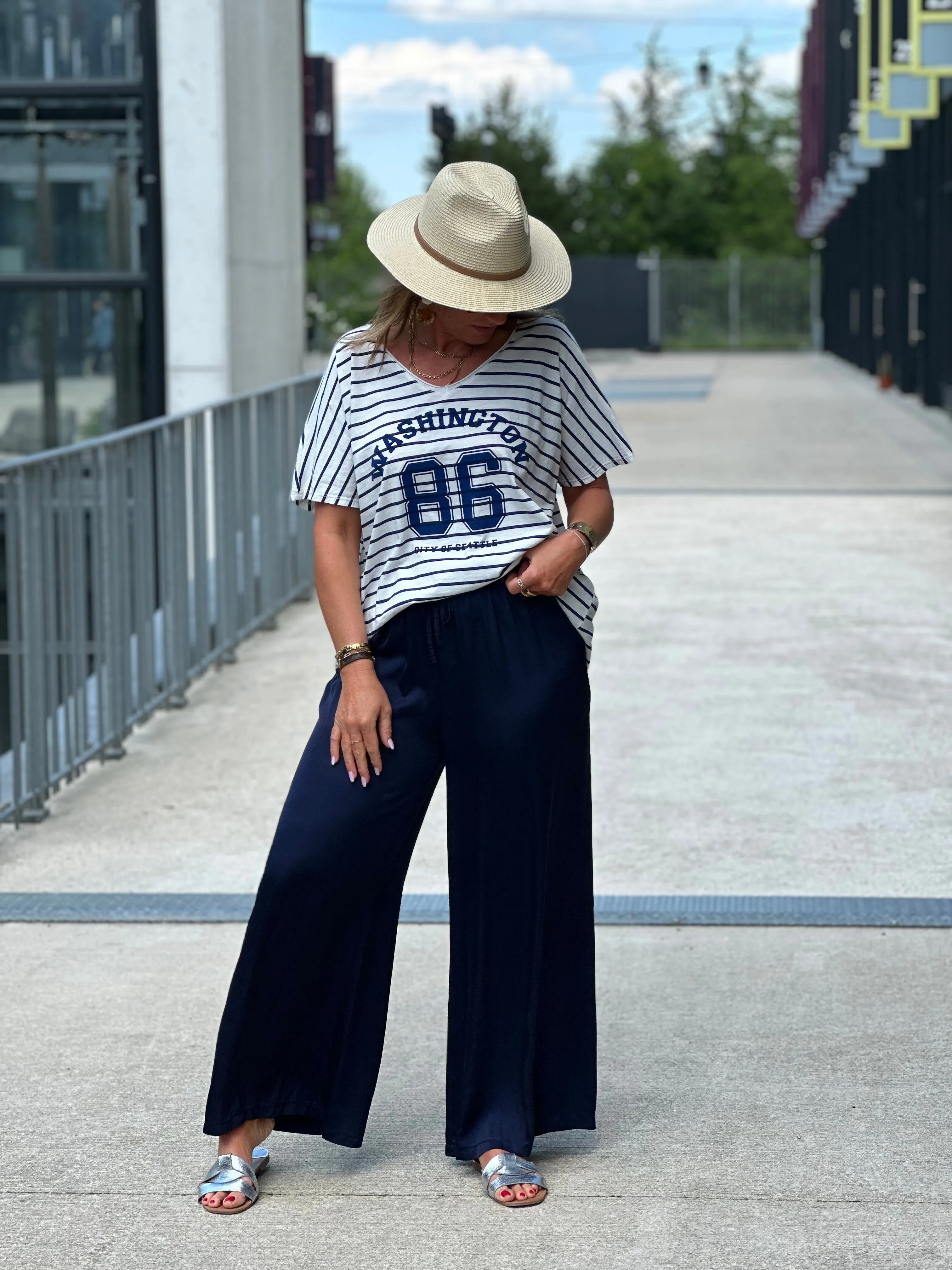 Pantalon soie Laura