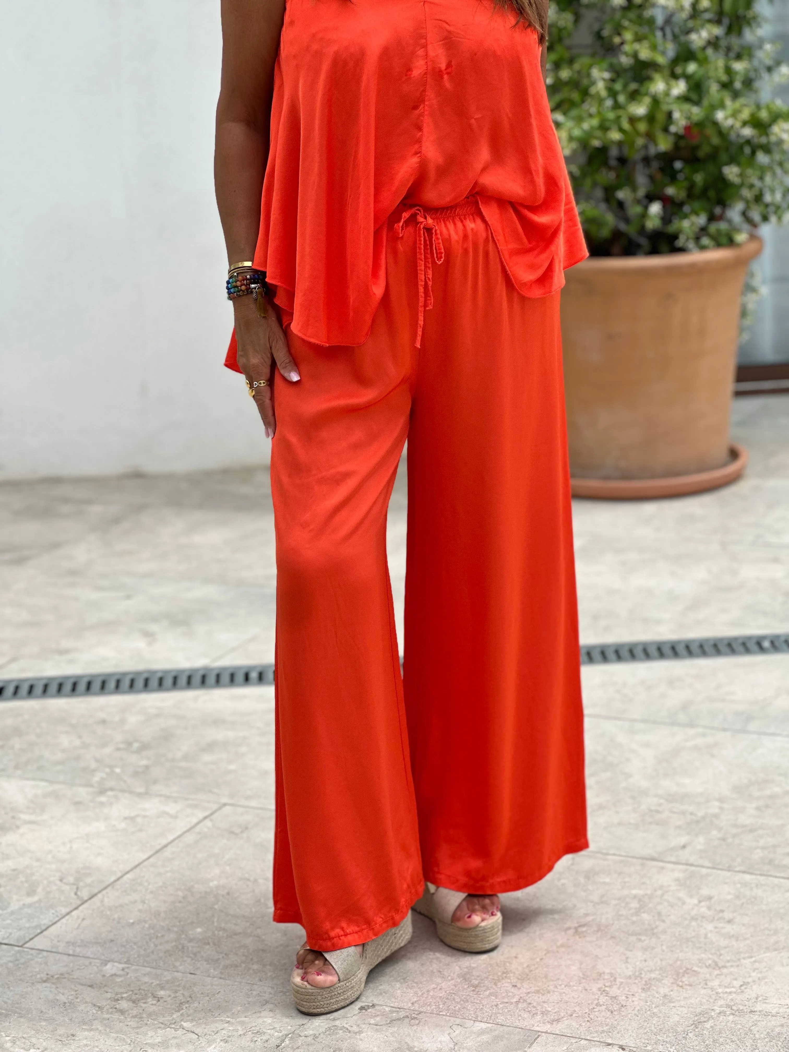 Pantalon soie Laura