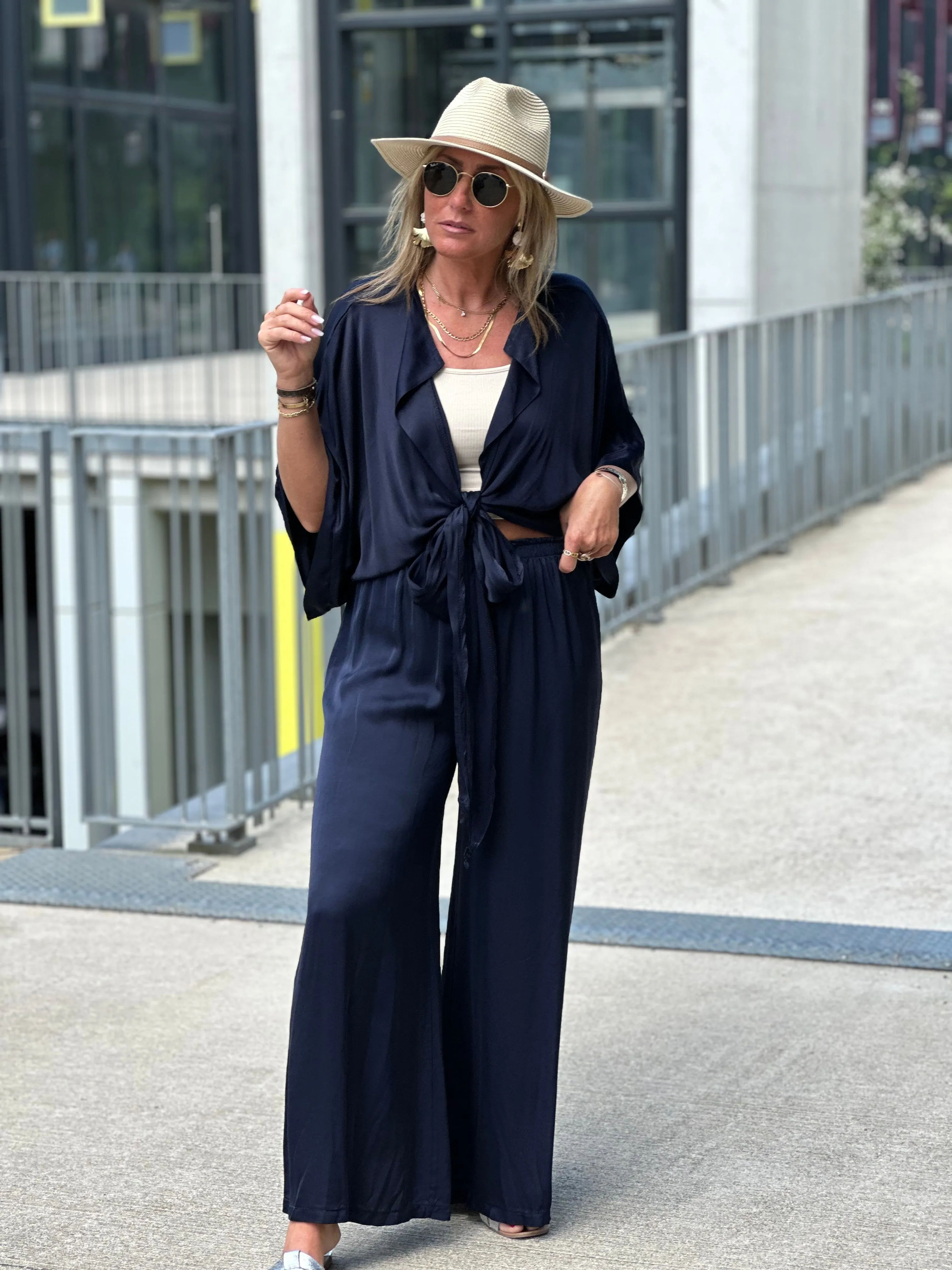 Pantalon soie Laura