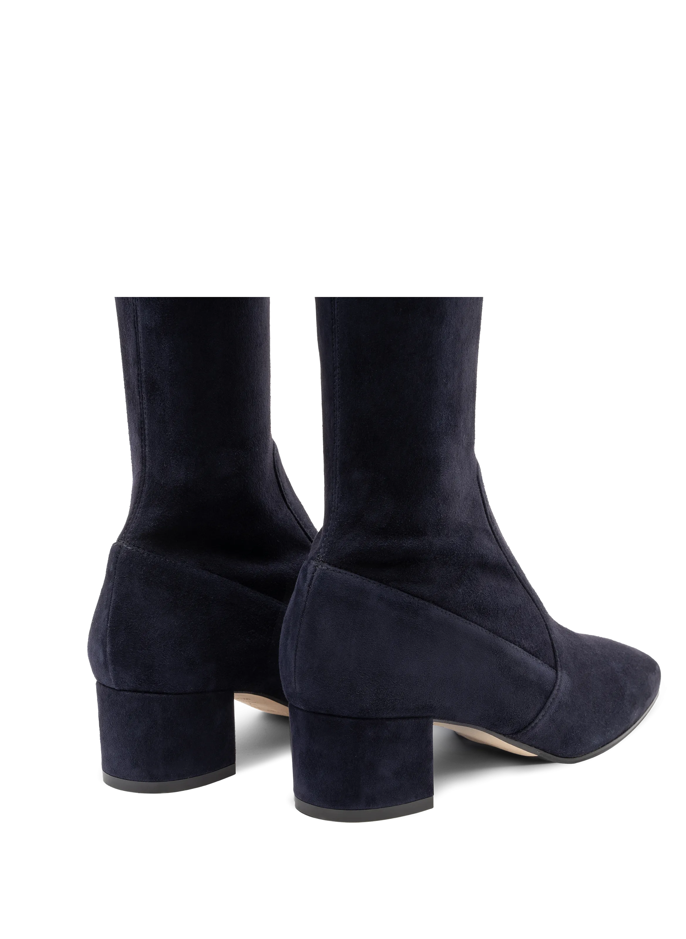 PARALLELE  Bottes en velours stretch victoria - Bleu