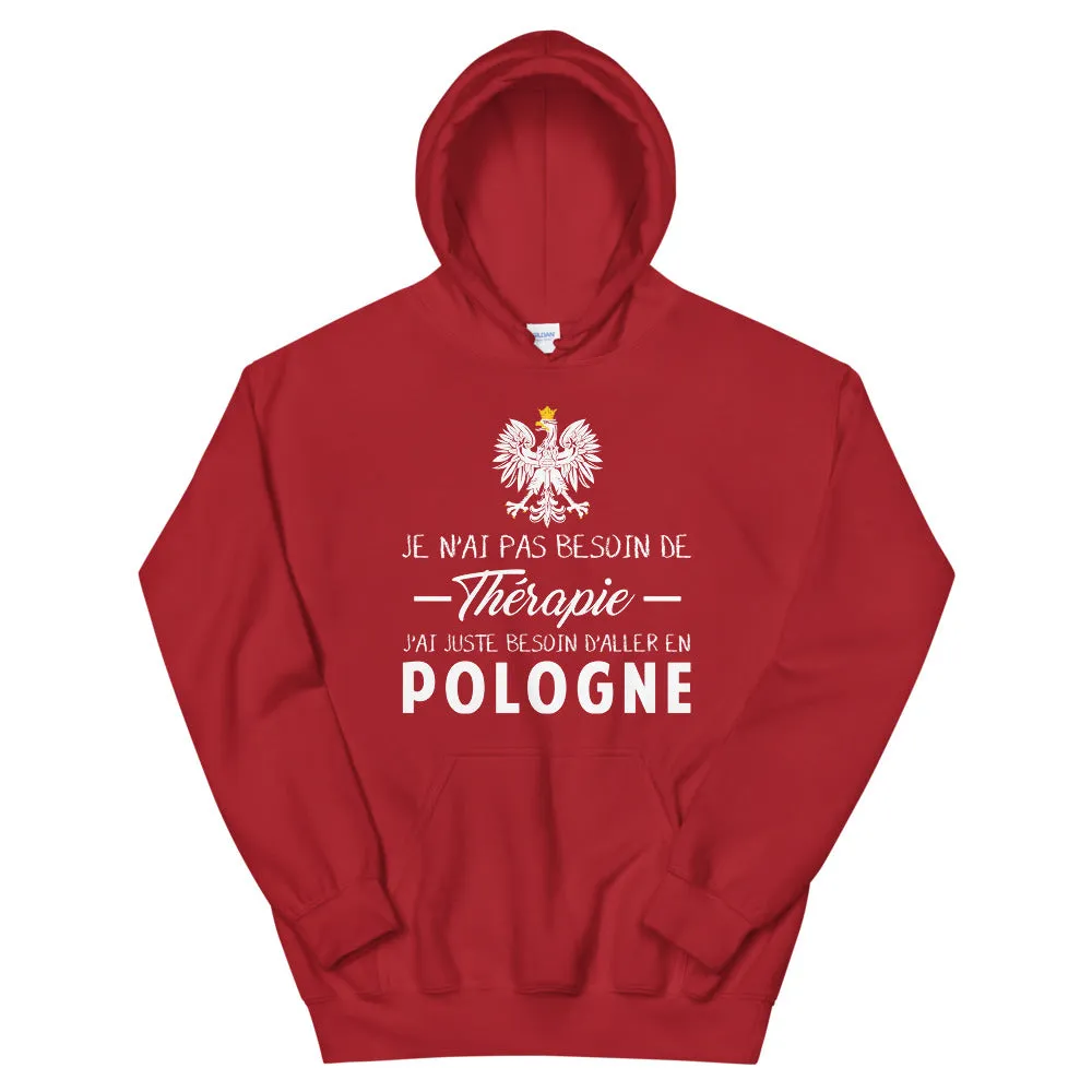 Pas besoin de Thérapie Pologne - Sweatshirt à capuche