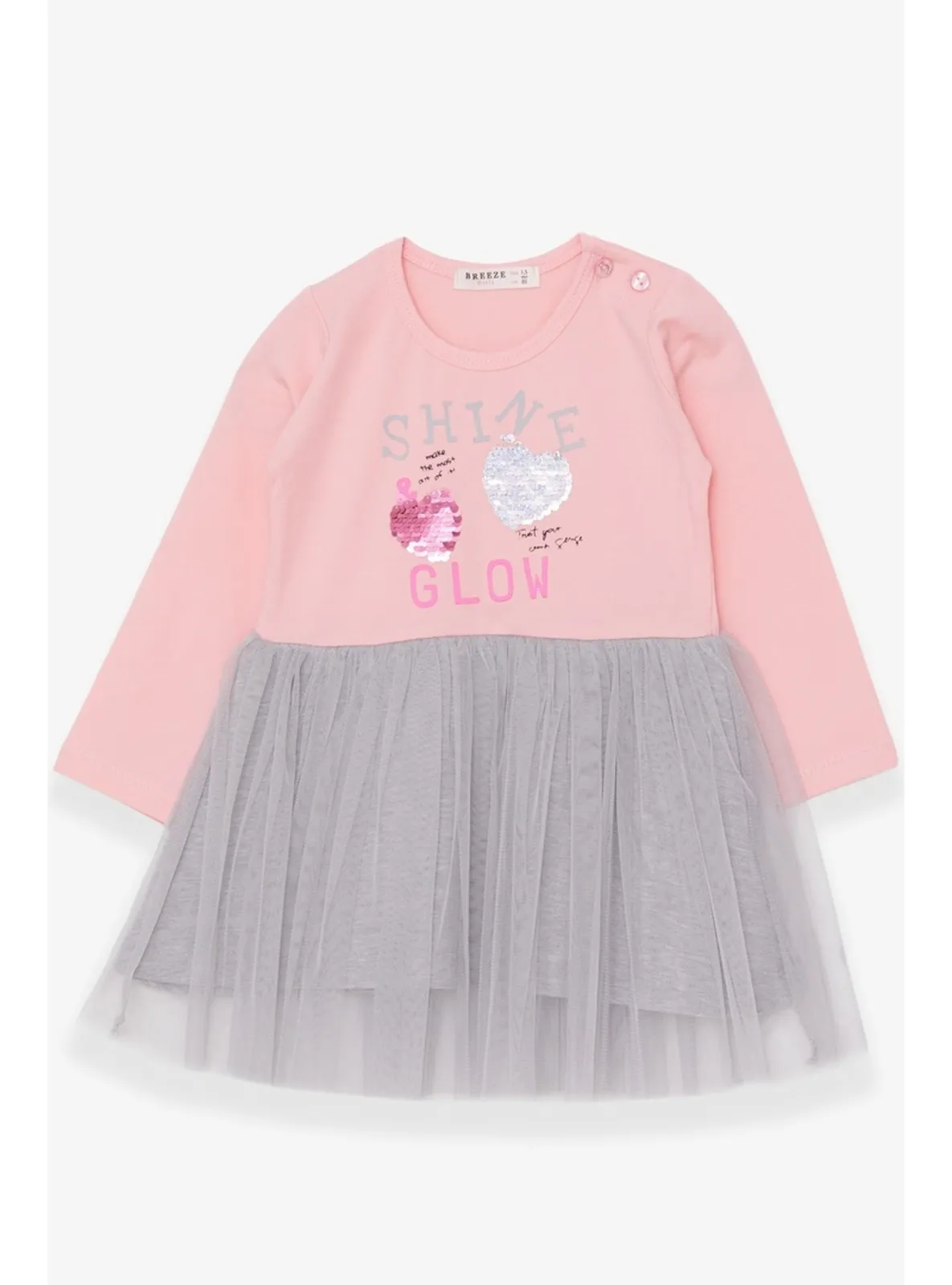 Powder Pink - Girls` Dress