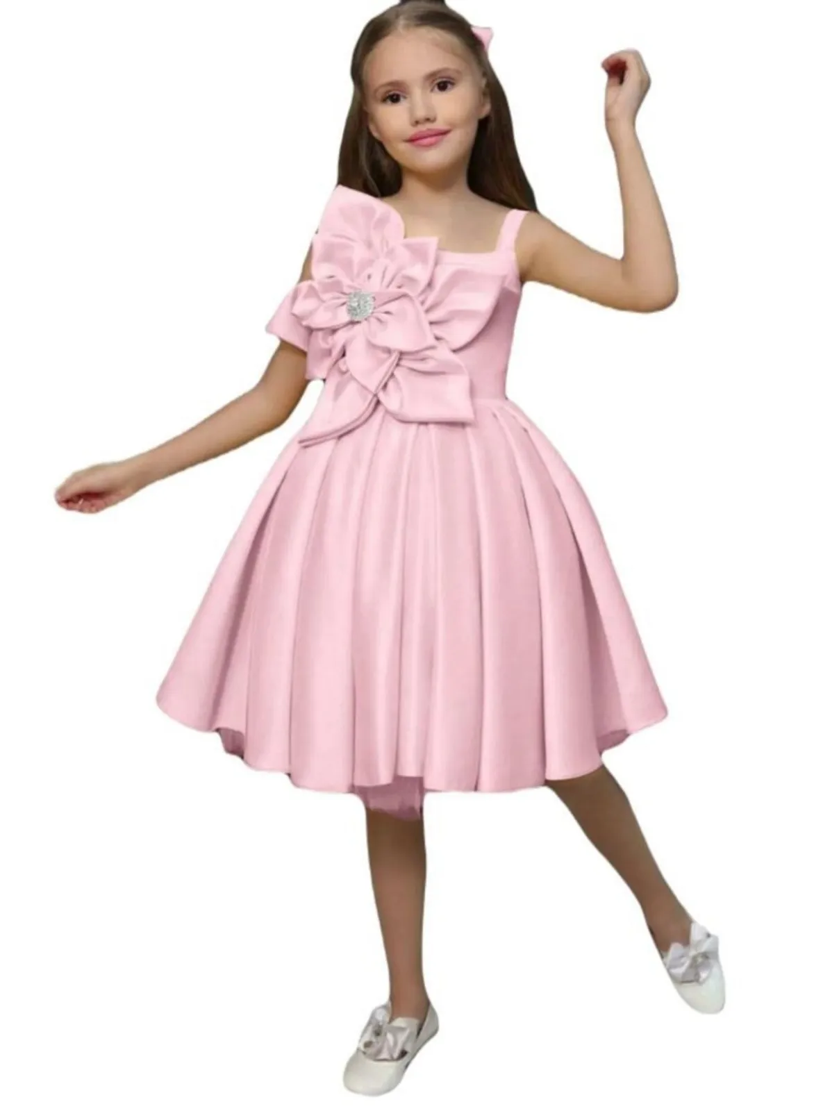 Powder Pink - Girls` Evening Dress