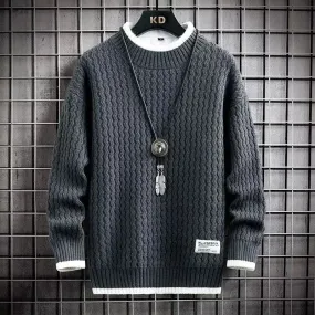 Pull en tricot doux pour hommes
