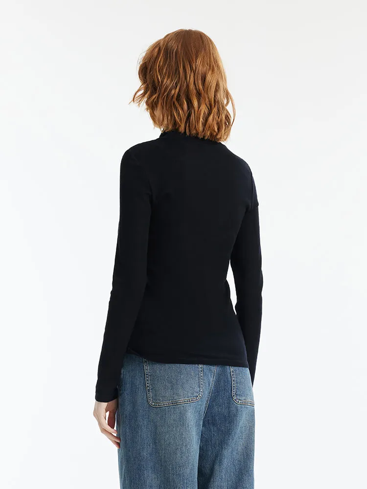 Pull fourreau en pure laine lavable pour femme