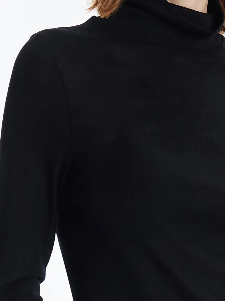 Pull fourreau en pure laine lavable pour femme