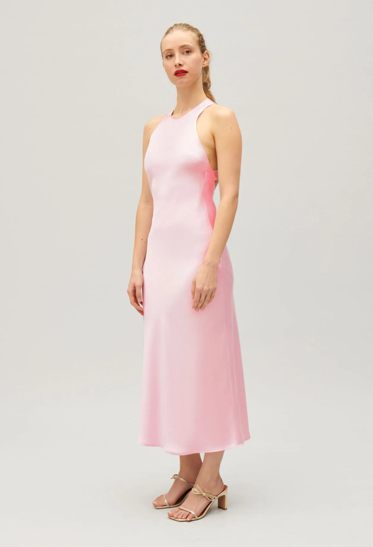 Robe longue satinée | Claudie FR