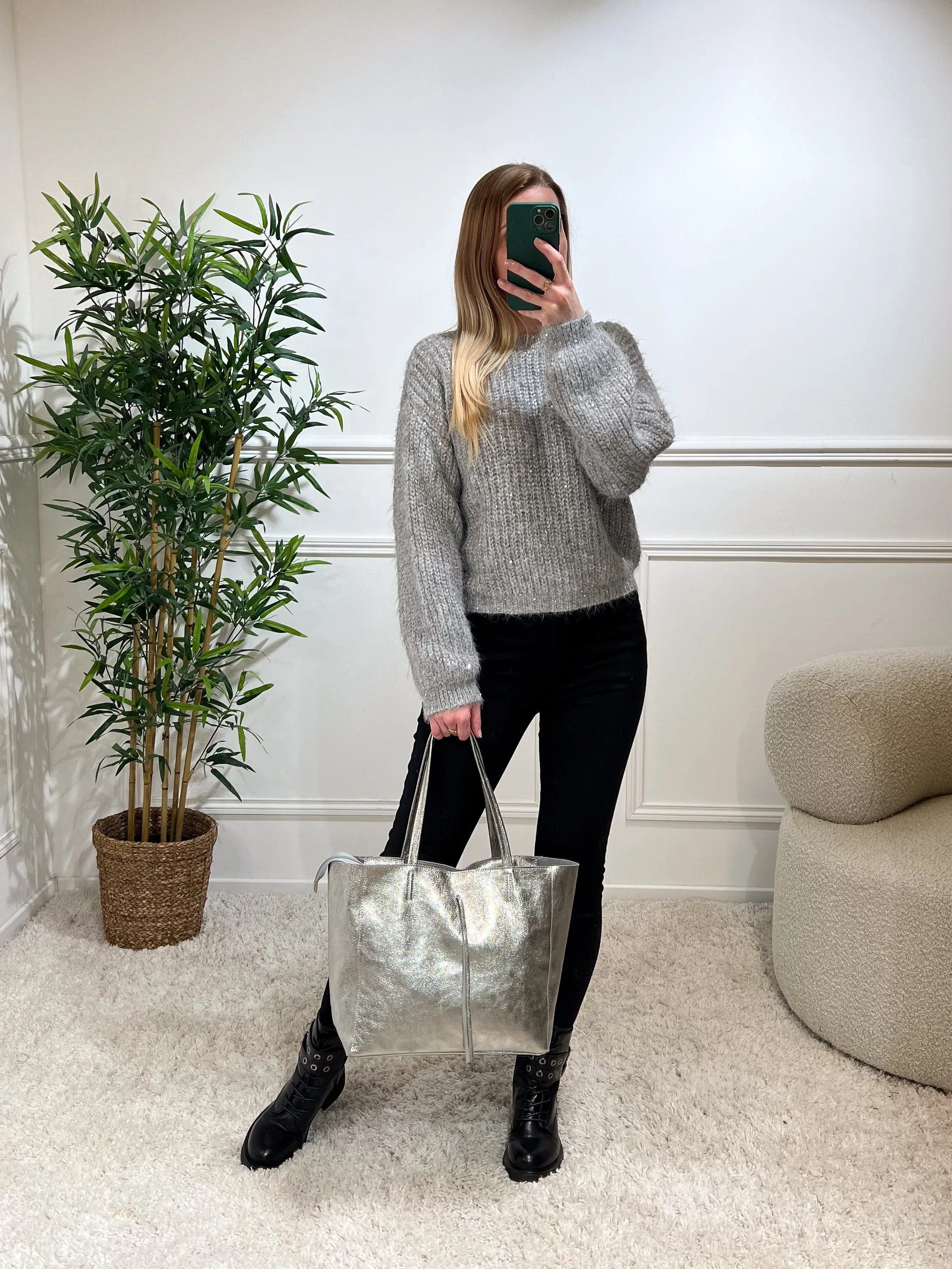 Sac OCTOBER argenté