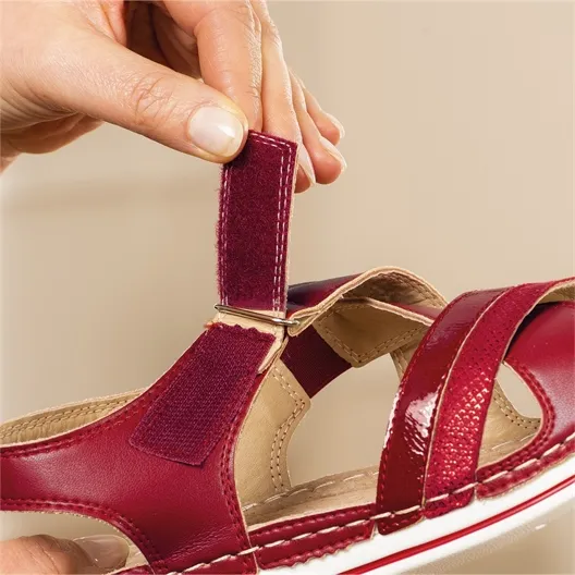 Sandales "Célia" Rouge