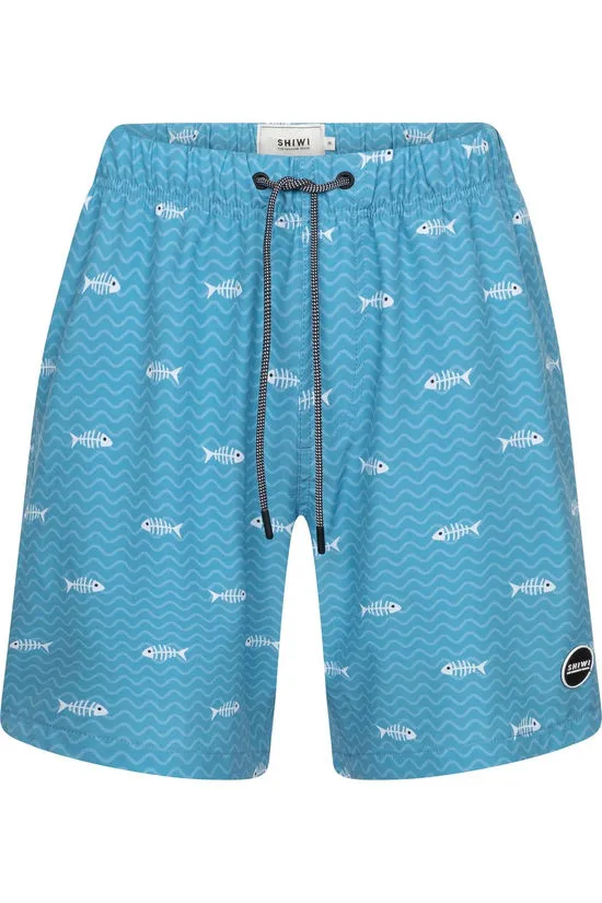Short De Bain Fish Bone 4-Way Stretch