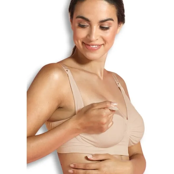Soutien gorge allaitement avec armature Carri-gel beige taille S