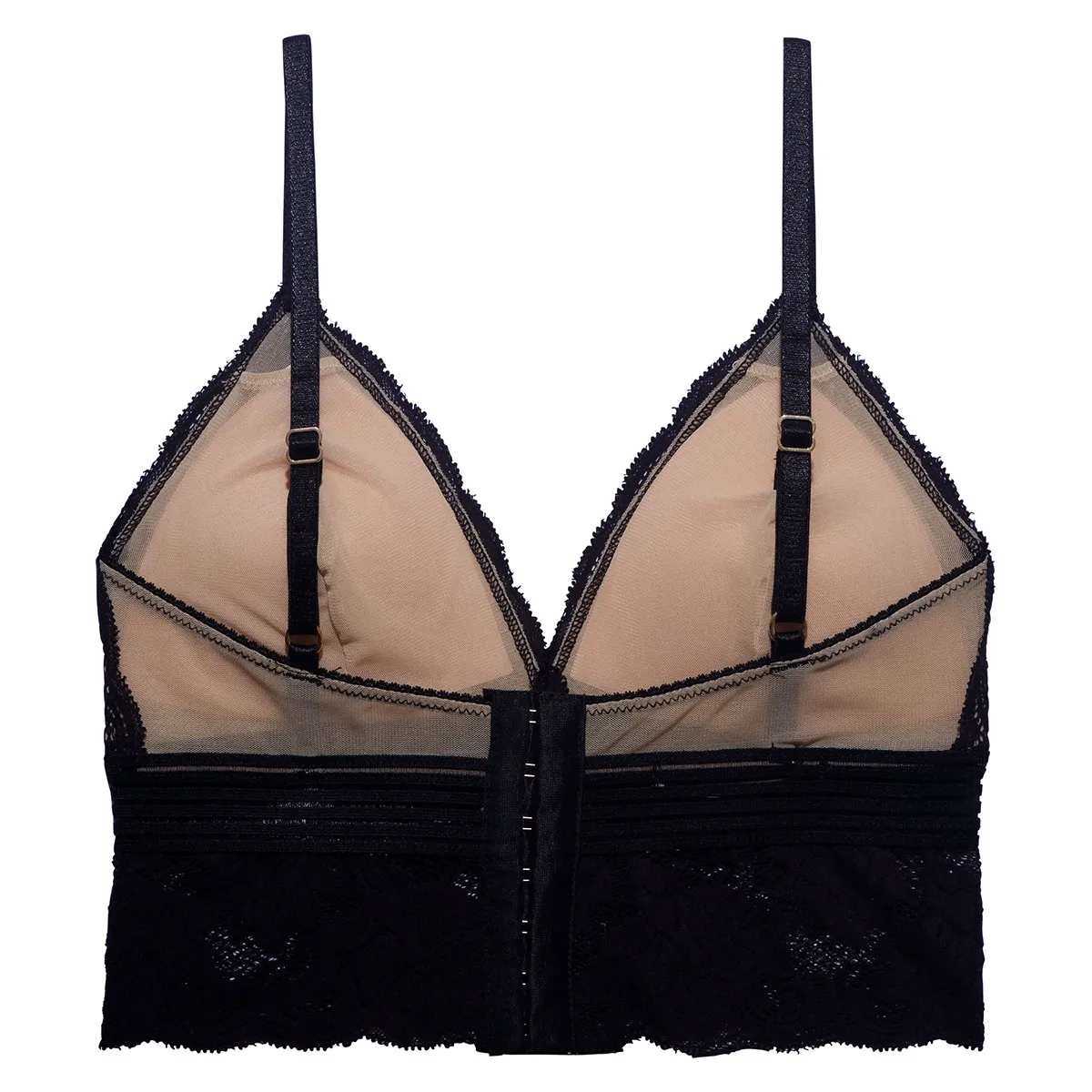 Soutien-gorge bustier en dentelle vegan Gilda Noir de Underprotection