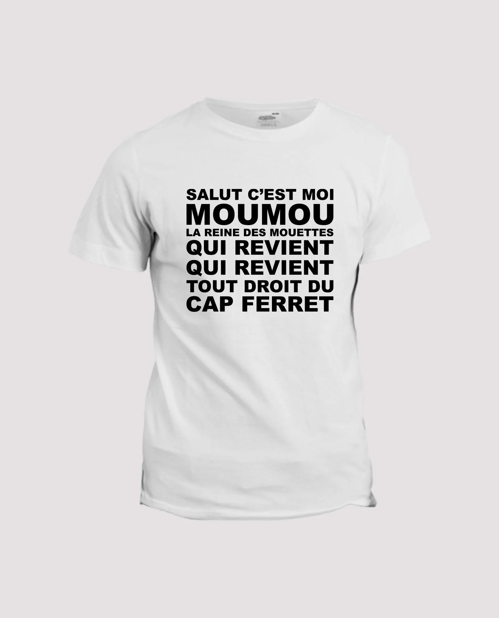 T-shirt Chant supporter Rugby : Cap ferret Moumou la reine des mouettes